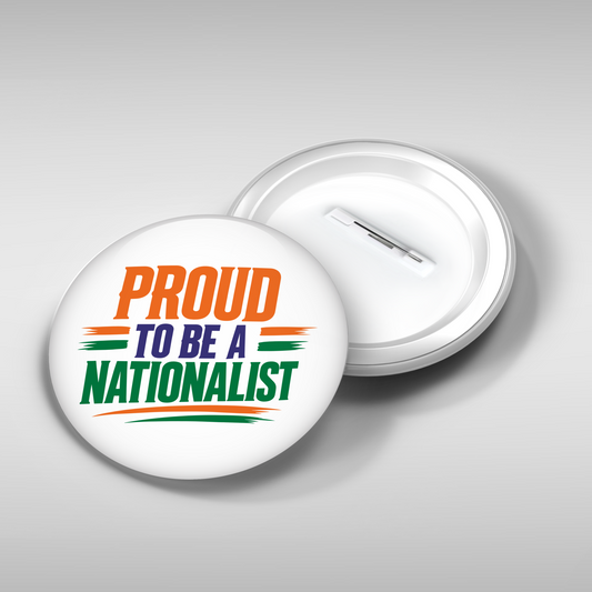 Proud to Be a Nationalist Tricolour Round Badge | Gloss Finish
