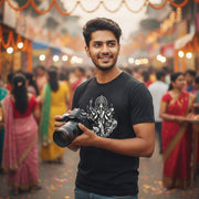 Shakti Roop Of Maa Durga | Round Neck Unisex T-Shirt | Pure Cotton Luv My India Fashion | Navratri Spiritual T-Shirt