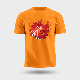 Divine Gaze Of Maa Durga | Round Neck Unisex T-Shirt | Pure Cotton Luv My India Fashion | Navratri Spiritual T-Shirt