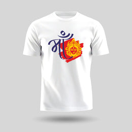 Fierce Spirit Of Maa | Round Neck Unisex T-Shirt | Pure Cotton Luv My India Fashion | Navratri Spiritual T-Shirt