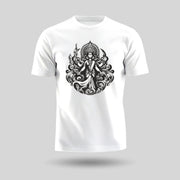 Shakti Roop Of Maa Durga | Round Neck Unisex T-Shirt | Pure Cotton Luv My India Fashion | Navratri Spiritual T-Shirt