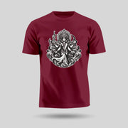 Shakti Roop Of Maa Durga | Round Neck Unisex T-Shirt | Pure Cotton Luv My India Fashion | Navratri Spiritual T-Shirt