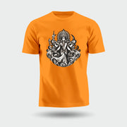 Shakti Roop Of Maa Durga | Round Neck Unisex T-Shirt | Pure Cotton Luv My India Fashion | Navratri Spiritual T-Shirt