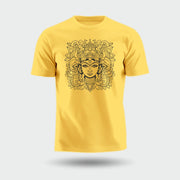 Elegance Of Maa Durga | Round Neck Unisex T-Shirt | Pure Cotton Luv My India Fashion | Navratri Spiritual T-Shirt
