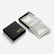 Bharat In Tricolour | Luv My India Patriotic Premium Bemberg Silk Pocket Square | Tiranga Inspired Digital Print 33x33 CM Pocket Square