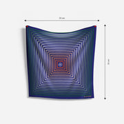 Infinite Tricolour | Luv My India Patriotic Premium Bemberg Silk Pocket Square | Tiranga Inspired Digital Print 33x33 CM Pocket Square