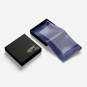 Blue Tricolour Dots | Luv My India Patriotic Premium Bemberg Silk Pocket Square | Tiranga Inspired Digital Print 33x33 CM Pocket Square