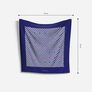 Blue Tricolour Dots | Luv My India Patriotic Premium Bemberg Silk Pocket Square | Tiranga Inspired Digital Print 33x33 CM Pocket Square