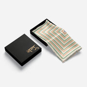 Tricolour Radiance | Luv My India Light Yellow Patriotic Premium Bemberg Silk Pocket Square | Tiranga Inspired Digital Print 33x33 CM Pocket Square