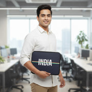 Gift Hamper | Luv My India Gift Hamper For Corporate & Personal Gifting | 6 Inch Ashoka Stambh | India Laptop Bag | Bharat Design Pocket Square | Bharat Since 1947 Paperweight | Bharat Fridge Magnet | 3x2 Khadi Flag