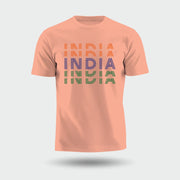 India Tiranga | Round Neck Unisex T-Shirt | Pure Cotton Luv My India Fashion | Tricolour Patriotic T-Shirt
