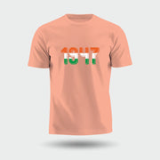 1947 | Round Neck Unisex T-Shirt | Pure Cotton Luv My India Fashion | Tiranga / Tricolour Patriotic T-Shirt