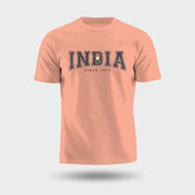 India 1947 | Round Neck Unisex T-Shirt | Pure Cotton Luv My India Fashion | Patriotic T-Shirt