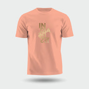 India Bharat Vertical | Gold Foil Round Neck Unisex T-Shirt | Pure Cotton Luv My India Fashion | Patriotic T-Shirt