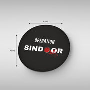 Operation Sindoor Round Badge | Luv My India Badges | 4x4 CM Patriotic Pin Button Badges | Pack of 5