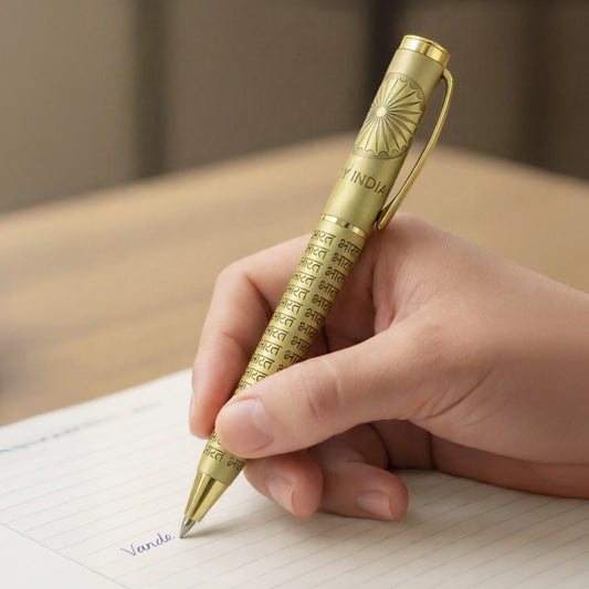 Bharat Signature Pen | Luv My India Metal Pen | Timeless Indian Heritage Metal Pen