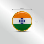 Tiranga Badge | Luv My India Patriotic Lapel Pin Round Badge | 2.5x2.5 CM Badge For Men And Women | Pack of 5