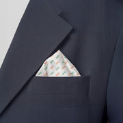 Bharat In Tricolour | Luv My India Patriotic Premium Bemberg Silk Pocket Square | Tiranga Inspired Digital Print 33x33 CM Pocket Square