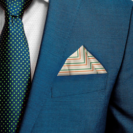 Tricolour Radiance | Luv My India Light Yellow Patriotic Premium Bemberg Vegan Silk Pocket Square | Tiranga Inspired Digital Print 33x33 CM Pocket Square