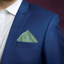 Green Tricolour Dots | Luv My India Patriotic Premium Bemberg Vegan Silk Pocket Square | Tiranga Inspired Digital Print 33x33 CM Pocket Square