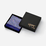 Blue Tricolour Dots | Luv My India Patriotic Premium Bemberg Silk Pocket Square | Tiranga Inspired Digital Print 33x33 CM Pocket Square