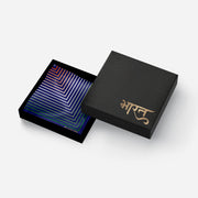 Infinite Tricolour | Luv My India Patriotic Premium Bemberg Silk Pocket Square | Tiranga Inspired Digital Print 33x33 CM Pocket Square