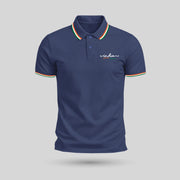 India | Tricolour PCPQ Polo Neck Unisex T-Shirt | Pure Cotton Luv My India Fashion | Tricolour Stripe Patriotic T-Shirt