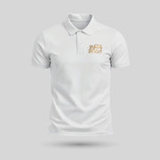 India / Bharat | Gold Foil PCPQ Polo Neck Unisex T-Shirt | Pure Cotton Luv My India Fashion | Patriotic T-Shirt