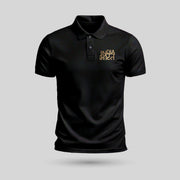 India / Bharat | Gold Foil PCPQ Polo Neck Unisex T-Shirt | Pure Cotton Luv My India Fashion | Patriotic T-Shirt