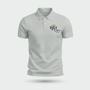 Bharat | PCPQ Polo Neck Unisex T-Shirt | Pure Cotton Luv My India Fashion | Patriotic T-Shirt