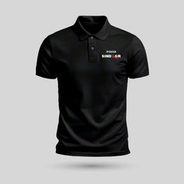 Operation Sindoor | PCPQ Polo Neck Unisex T-Shirt | Pure Cotton Luv My India Fashion | Patriotic T-Shirt