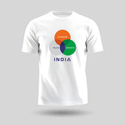 India: Peace, Growth, Courage | Round Neck Unisex T-Shirt | Pure Cotton Luv My India Fashion | Patriotic T-Shirt