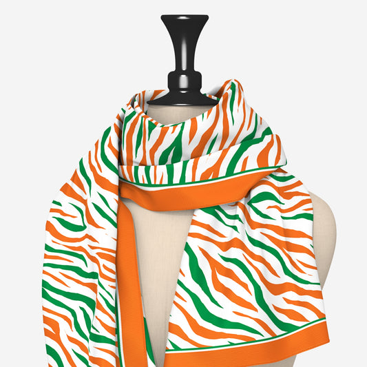 Tricolour Flow Scarf | Premium Modal Silk