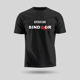 Operation Sindoor | Round Neck Unisex T-Shirt | Pure Cotton Luv My India Fashion | Patriotic T-Shirt