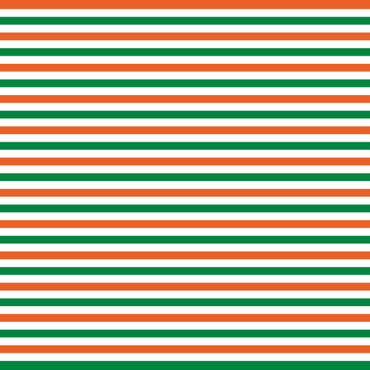 Tricolour Stripes Modal Silk Stole | Unisex | Saffron, White & Green
