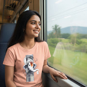 Vakratunda Mahakaya With Bappa’s Blessings | Round Neck Unisex T-Shirt | Pure Cotton Luv My India Fashion | Ganesh Chaturthi Spiritual T-Shirt