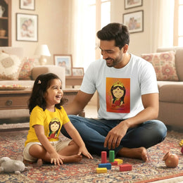 Durga Mata | Round Neck Unisex T-Shirt | Pure Cotton Luv My India Fashion | Goddess Durga Spiritual T-Shirt