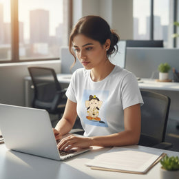 Lord Ganesha | Round Neck Unisex T-Shirt | Pure Cotton Luv My India Fashion | Ganpati Bappa Spiritual T-Shirt