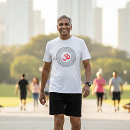 Om Design | Round Neck Unisex T-Shirt | Pure Cotton Luv My India Fashion | Om Spiritual T-Shirt