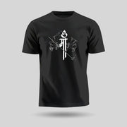 Maa Design | Round Neck Unisex T-Shirt | Pure Cotton Luv My India Fashion | Navratri Spiritual T-Shirt