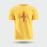 Maa Design | Round Neck Unisex T-Shirt | Pure Cotton Luv My India Fashion | Navratri Spiritual T-Shirt