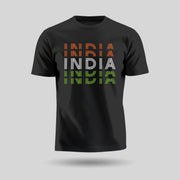 India Tiranga | Round Neck Unisex T-Shirt | Pure Cotton Luv My India Fashion | Tricolour Patriotic T-Shirt