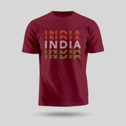 India Tiranga | Round Neck Unisex T-Shirt | Pure Cotton Luv My India Fashion | Tricolour Patriotic T-Shirt