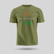 Mera India Meri Identity | Round Neck Unisex T-Shirt | Pure Cotton Luv My India Fashion | Tiranga / Tricolour Patriotic T-Shirt