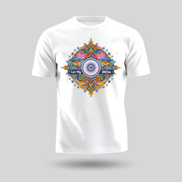 National Symbols | Round Neck Unisex T-Shirt | Pure Cotton Luv My India Fashion | Patriotic T-Shirt