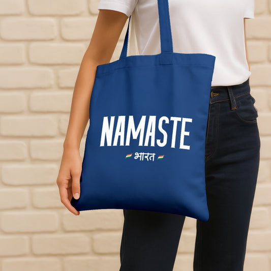 Namaste Bharat Cotton Canvas Tote Bag