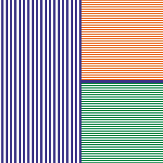 Striped Pure Mulmul Cotton Saree | Contemporary Tricolour Design