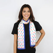 Tricolour Polka Dots | Mulmul Cotton Dupatta | Luv My India Fashion | 220x70 CM | Elegant Hand-Block Patriotic Dupatta