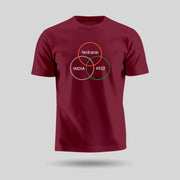 Hindustan, India, Bharat | Round Neck Unisex T-Shirt | Pure Cotton Luv My India Fashion | Patriotic T-Shirt