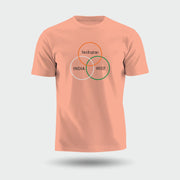 Hindustan, India, Bharat | Round Neck Unisex T-Shirt | Pure Cotton Luv My India Fashion | Patriotic T-Shirt